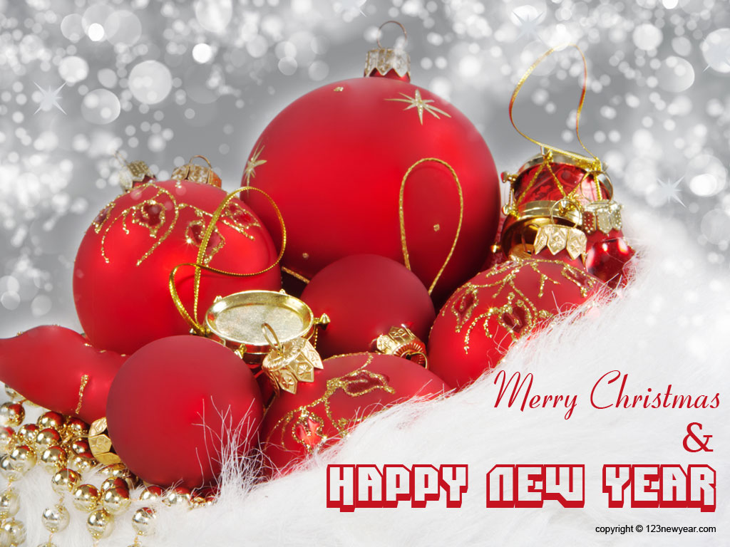 Merry Christmas And New Year Wallpaper - Happy New Year Beautiful , HD Wallpaper & Backgrounds
