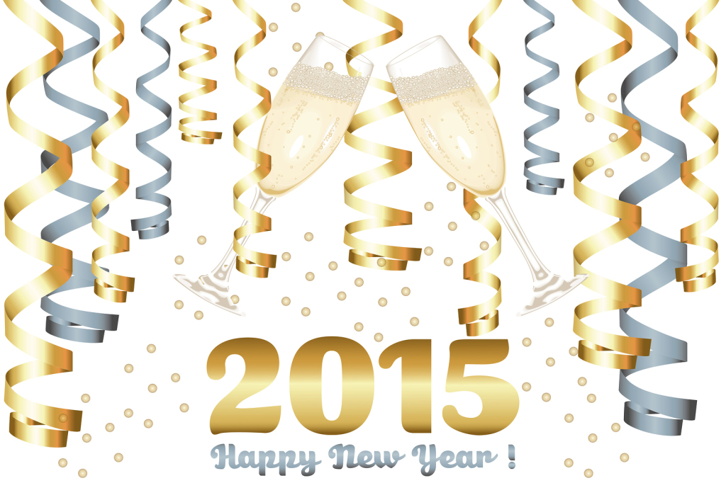Champagne Glasses In New Year - New Year , HD Wallpaper & Backgrounds