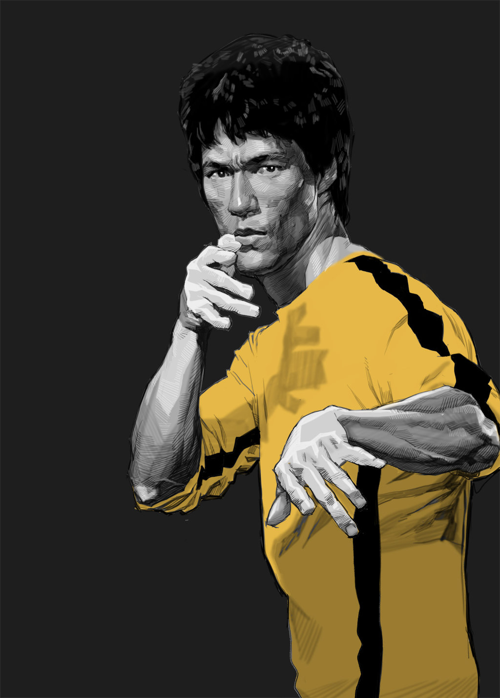 Bruce Lee Art Hd Wallpaper Google Play Store Revenue - Bruce Lee , HD Wallpaper & Backgrounds