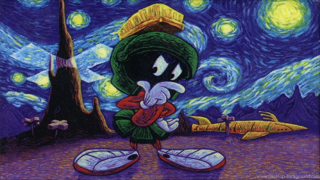 Looney Tunes Halloween Wallpapers ☆ Free Halloween - Marvin The Martian Background , HD Wallpaper & Backgrounds