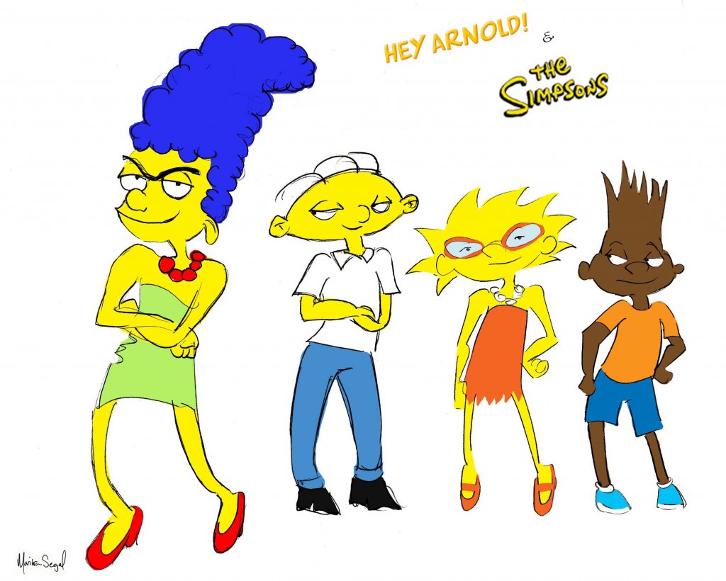 Hey Arnold Pictures - Bart Simpson Badly Drawn , HD Wallpaper & Backgrounds