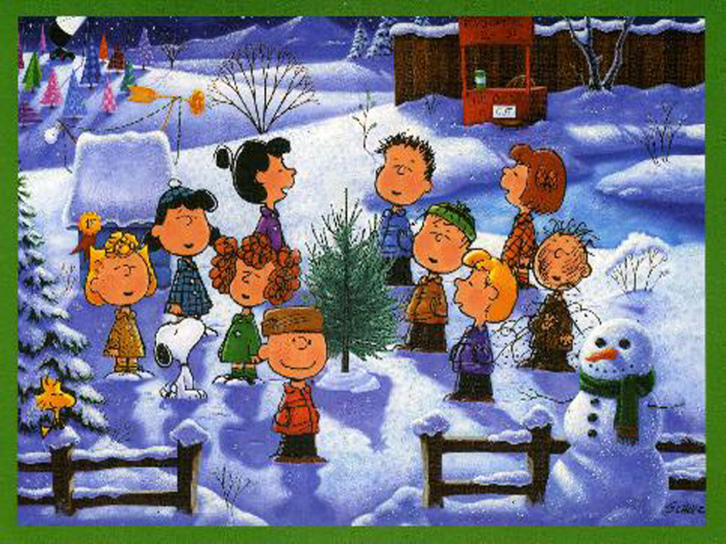Charlie Brown And Gang Christmas , HD Wallpaper & Backgrounds