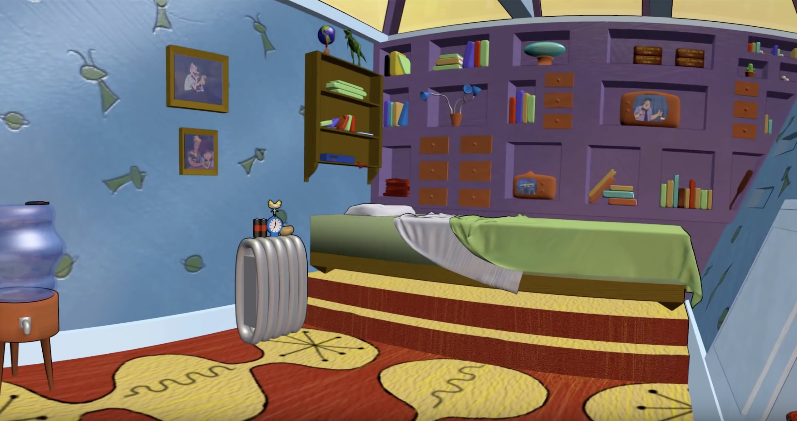 Arnold Had Actual Steps Leading Up To His Bed - Hey Arnold Bedroom , HD Wallpaper & Backgrounds