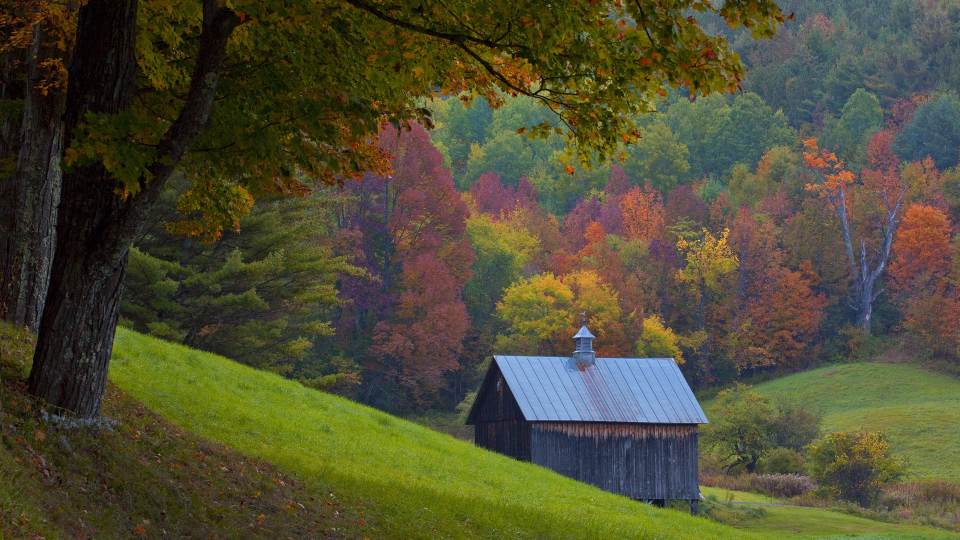 Vermont Autumn Desktop - Spring Home Hd , HD Wallpaper & Backgrounds