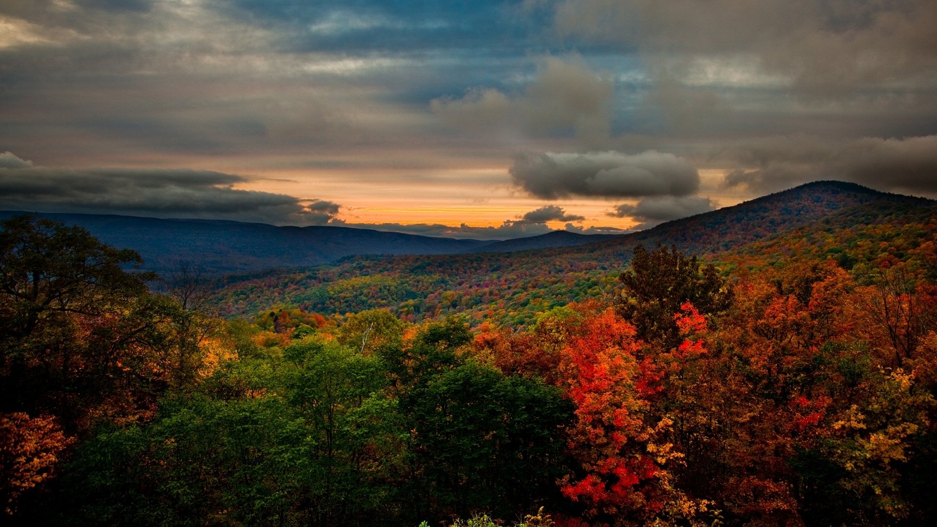 Free Download Fall Wallpaper Id - West Virginia Sunrise , HD Wallpaper & Backgrounds