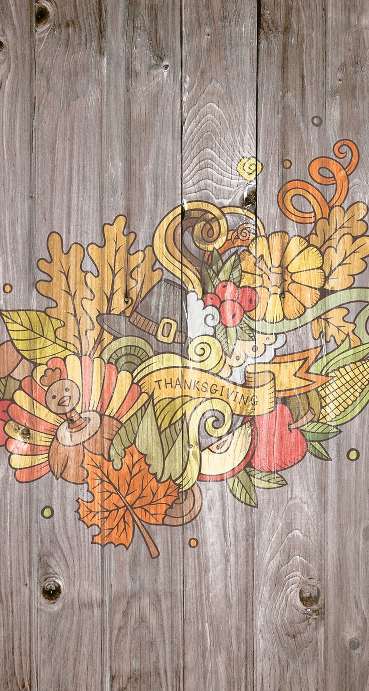 Thanksgiving Phone Wallpaper - Wood (#1959628) - HD Wallpaper