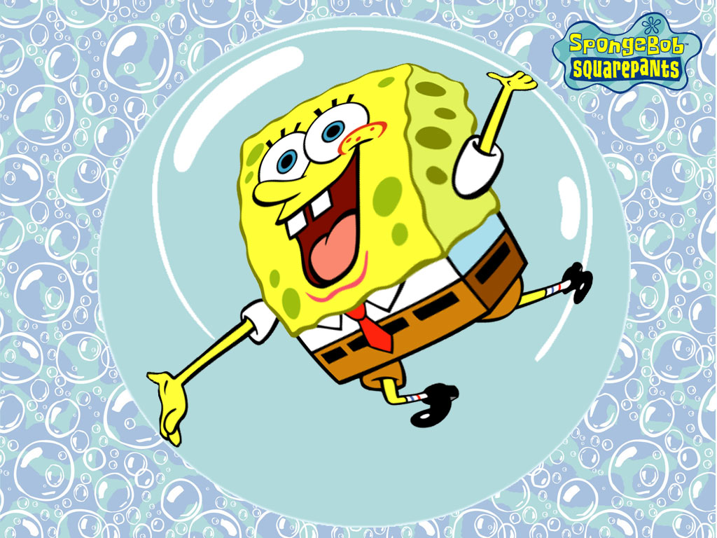 Spongebob Wallpaper - Spongebob In A Bubble , HD Wallpaper & Backgrounds
