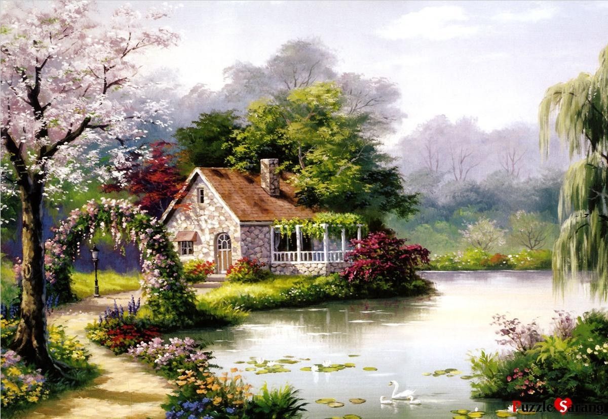 Watercolor Painting Of A Modern House , HD Wallpaper & Backgrounds