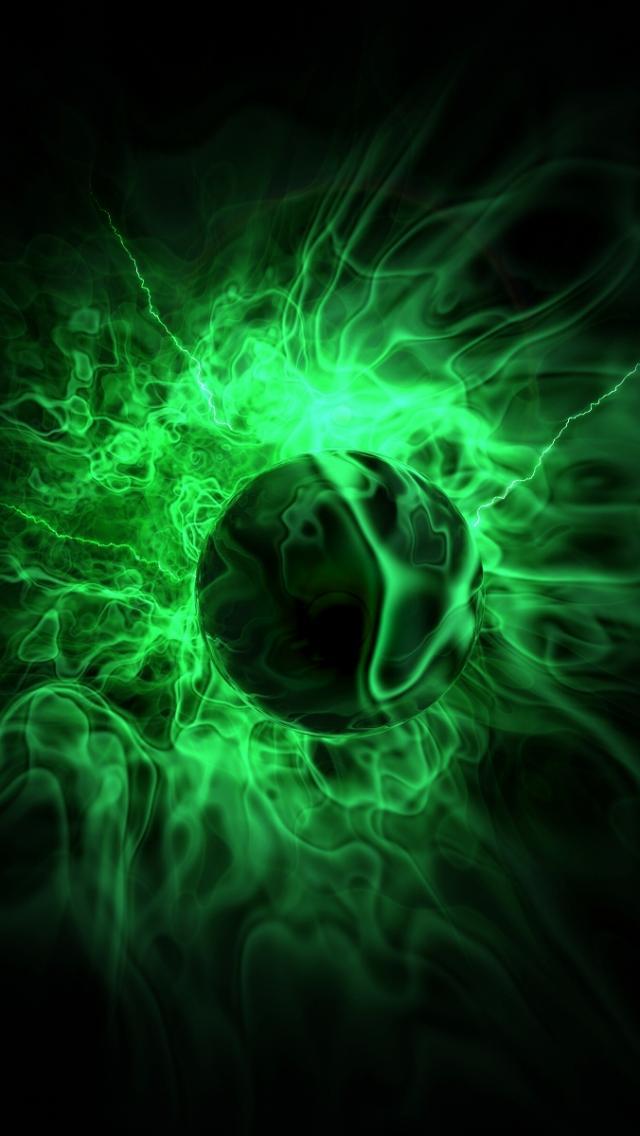 3d Wallpaper For Fire Phone Wallpapersafari - Green Fire Basketball , HD Wallpaper & Backgrounds