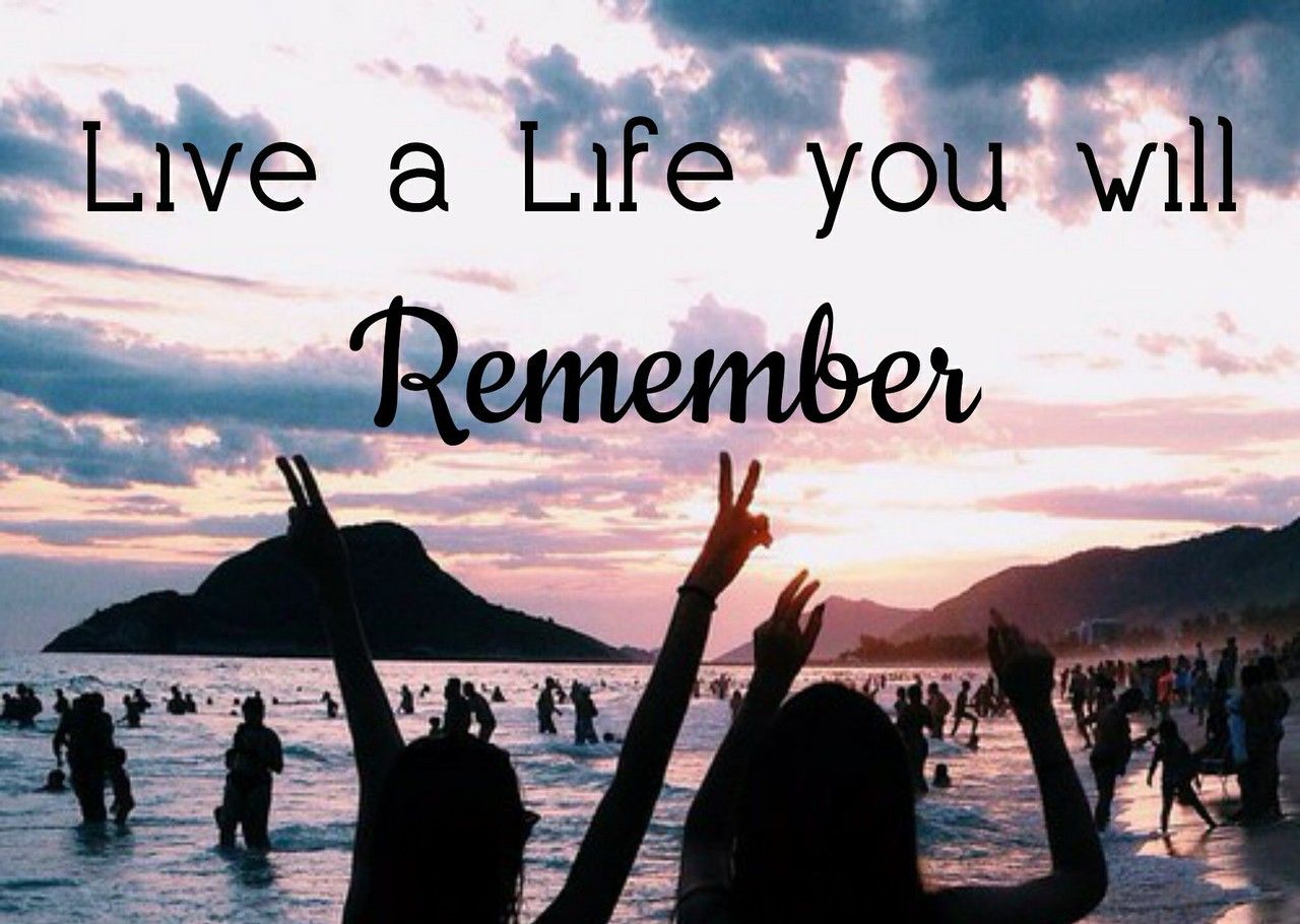 Live A Life You Will Remember ~ On We Heart It - Beach Party , HD Wallpaper & Backgrounds