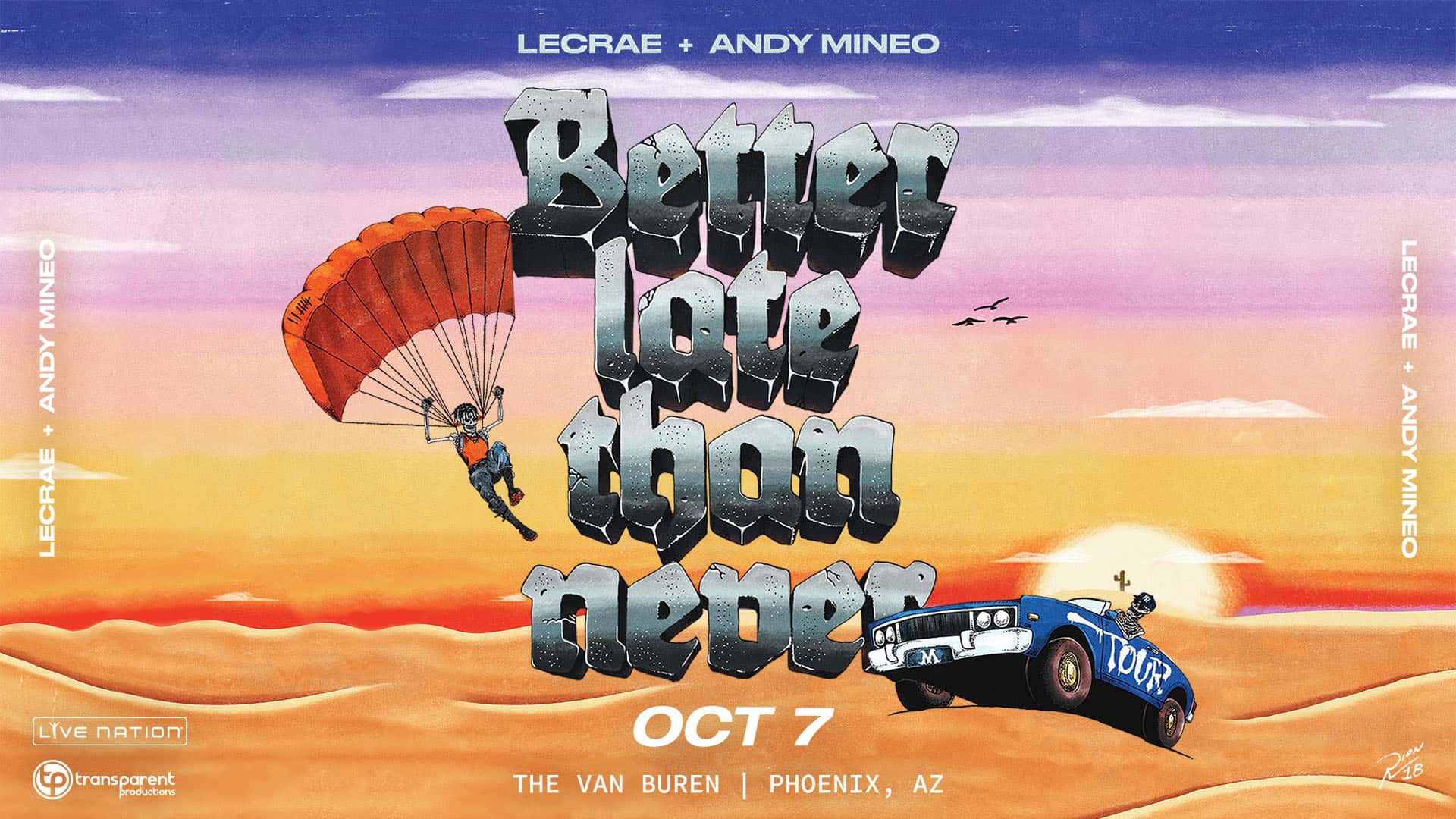 Better Late Than Never Tour With Lecrae And Andy Mineo - Lecrae And Andy Mineo Better Late Than Never Tour , HD Wallpaper & Backgrounds