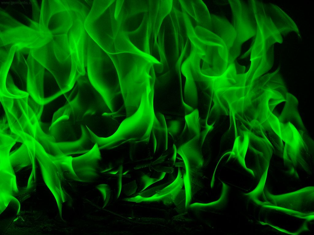 Green Flame - Green Fire , HD Wallpaper & Backgrounds