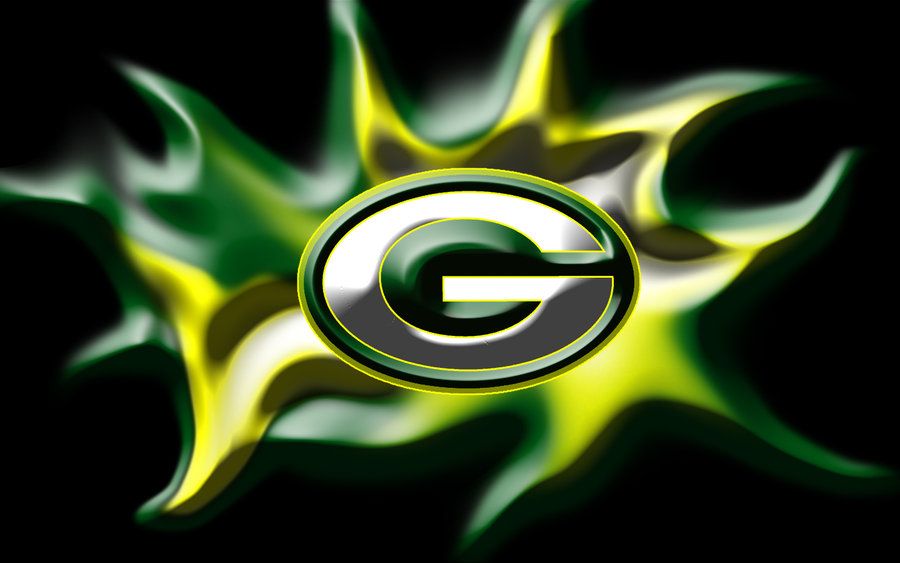Green Bay Packers Green Fire Wallpaper - Logo Cool Green Bay Packers , HD Wallpaper & Backgrounds