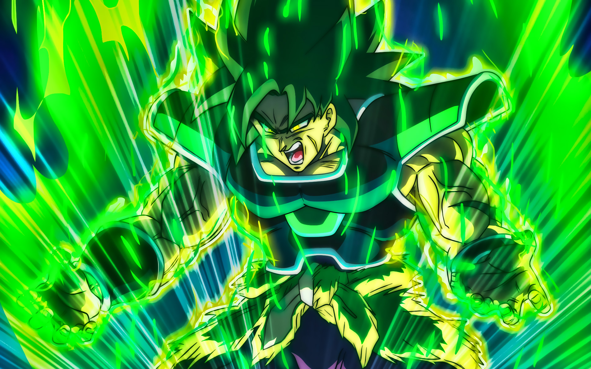 Anger Broly, Green Fire Flames, Dragon Ball, Dbs, Dragon - Dbs Broly , HD Wallpaper & Backgrounds