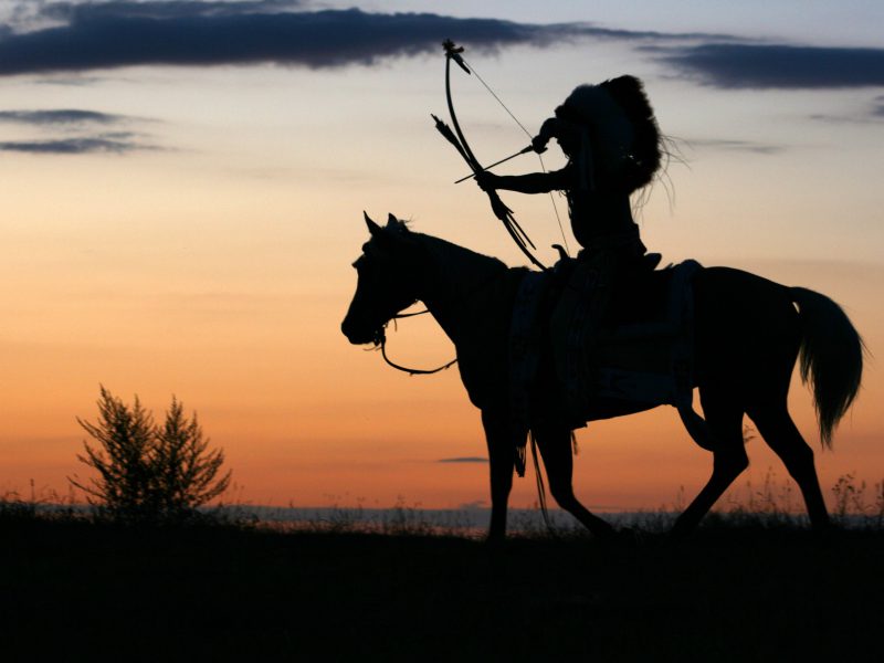 Native American Horse Iphone Wallpaper - Sunset Native American Silhouette , HD Wallpaper & Backgrounds