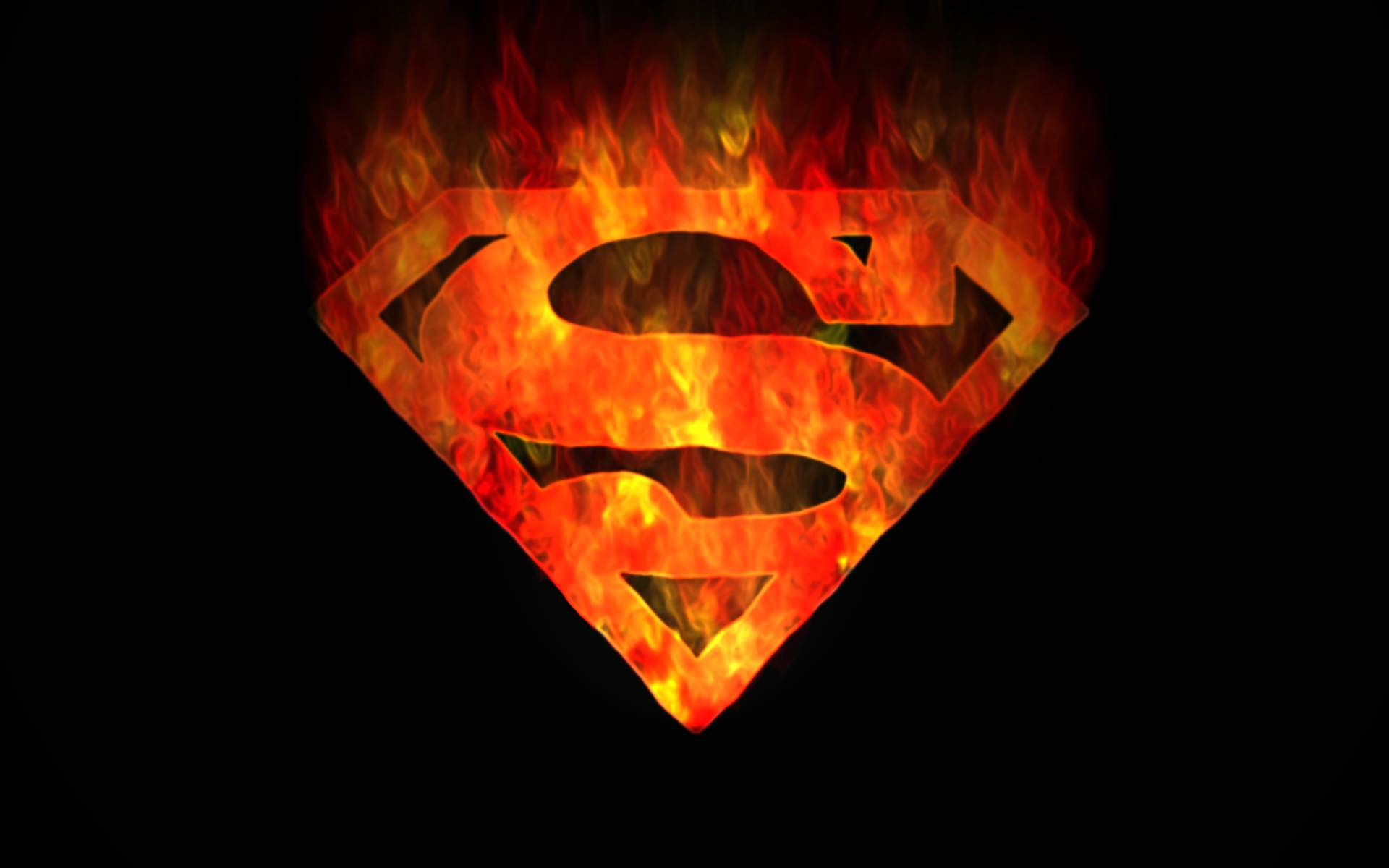 Superman Logo Fire Wallpaper - Superman Wallpapers Full Hd , HD Wallpaper & Backgrounds
