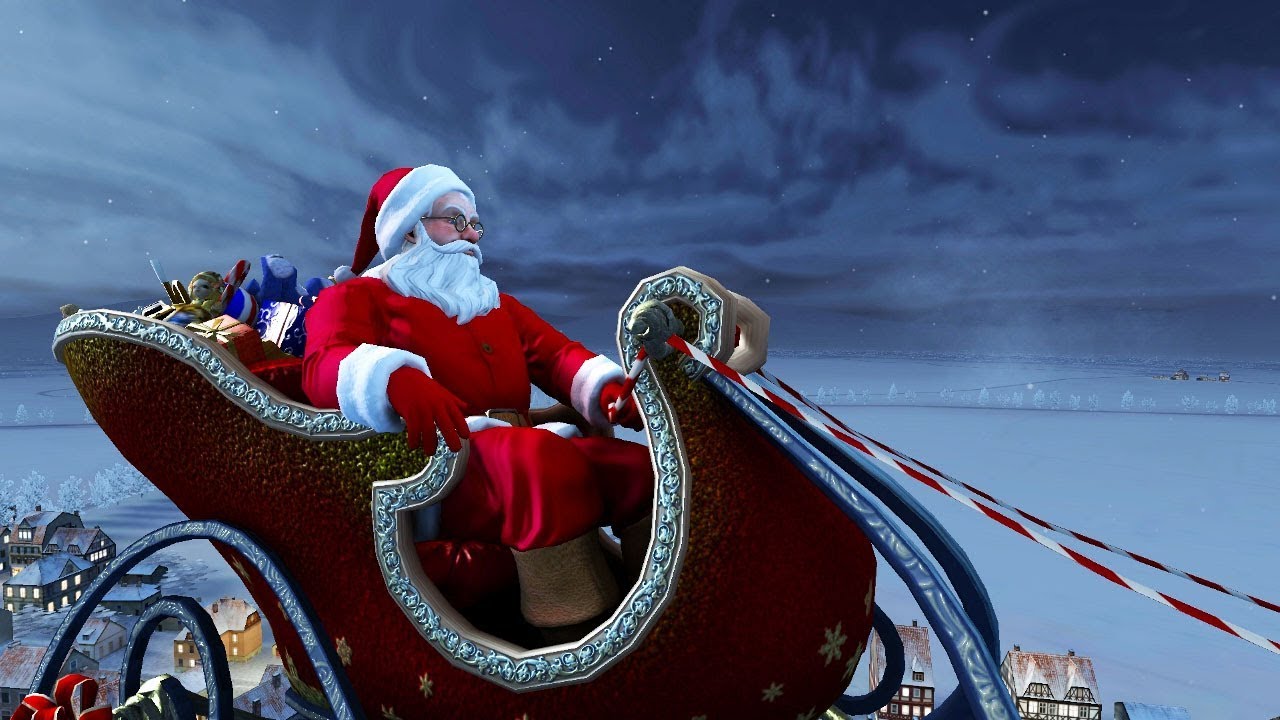 #screensaverhd #screensaver #christmas - Santa Claus Wallpaper Hd , HD Wallpaper & Backgrounds