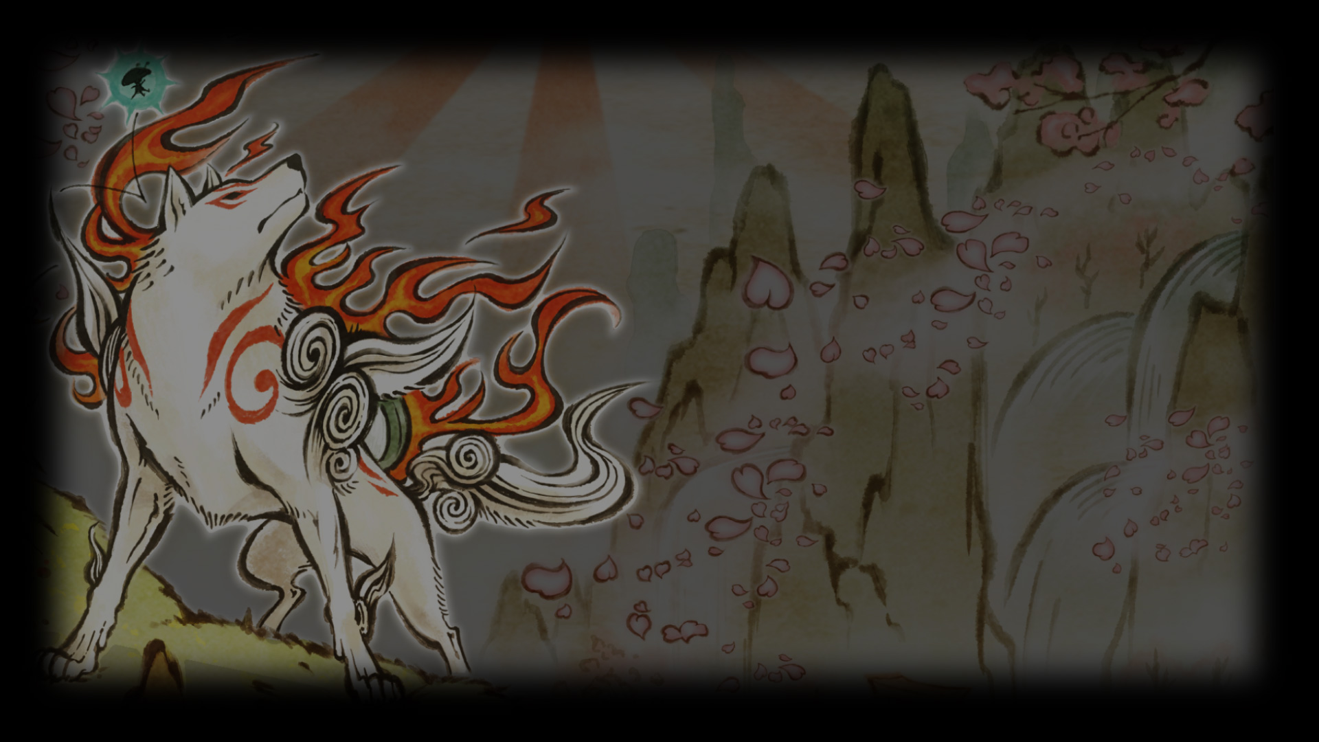 Amaterasu - Okami Steam Profile Background , HD Wallpaper & Backgrounds