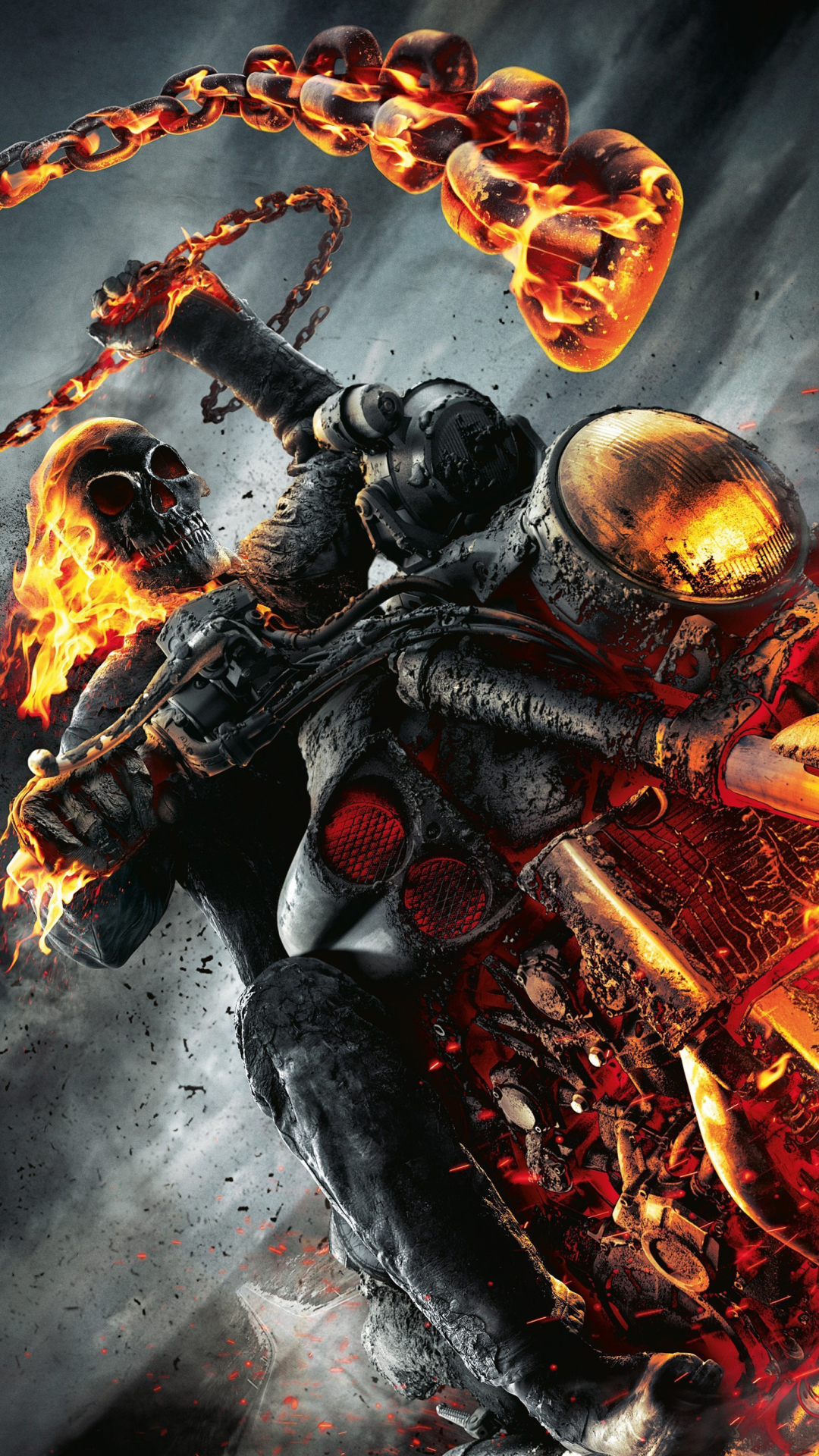 Mobile Wallpaper - Ghost Rider , HD Wallpaper & Backgrounds