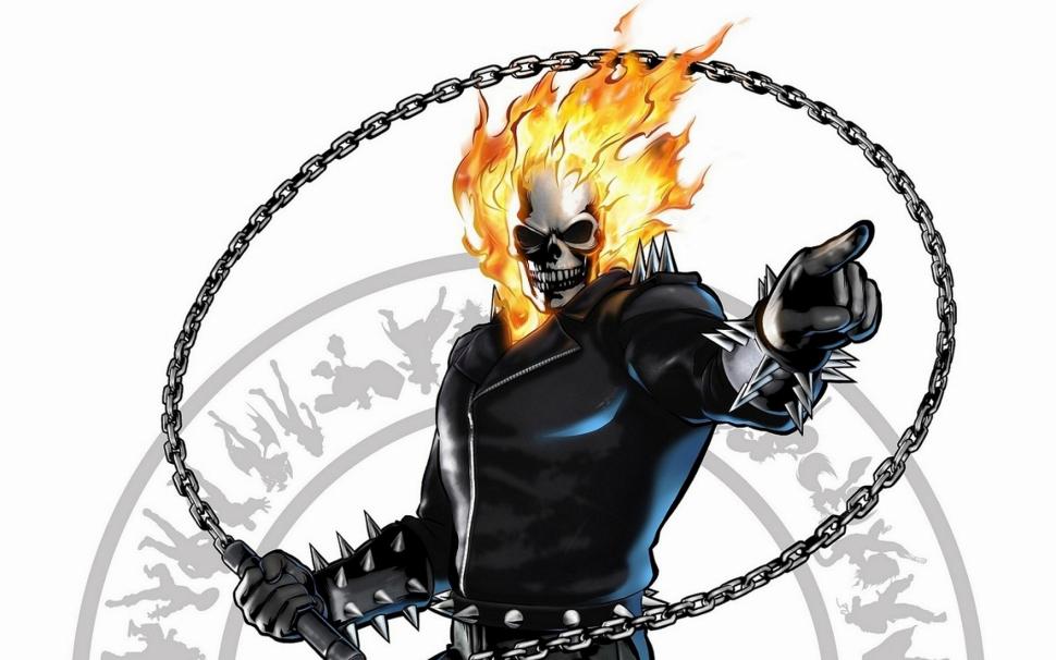 Ghost Rider Wallpaper Wallpaper - Ultimate Marvel Vs Capcom 3 , HD Wallpaper & Backgrounds