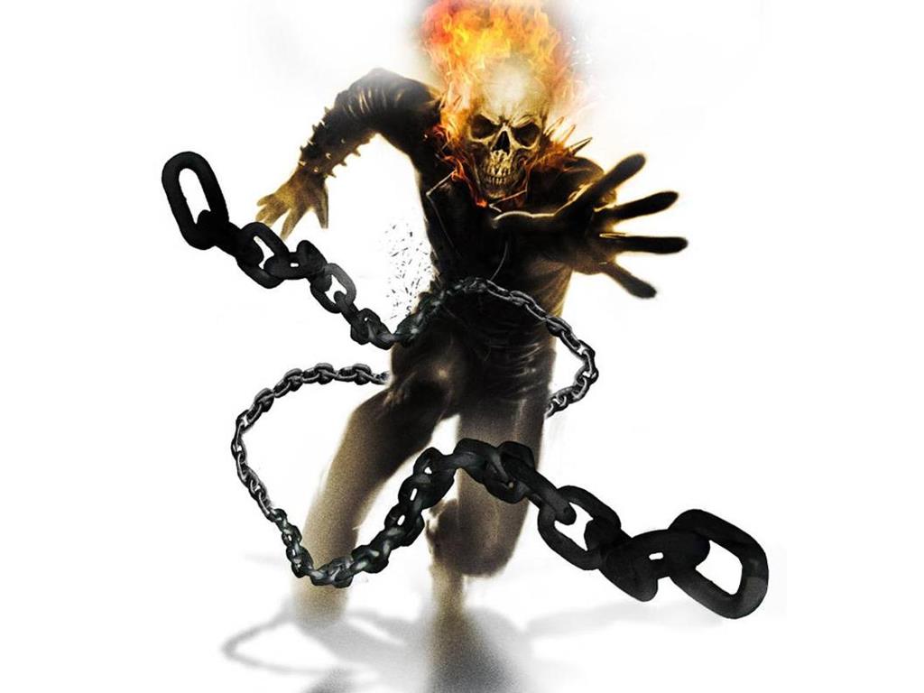 Ghost Rider - Ghost Rider Cartoon Johnny Blaze , HD Wallpaper & Backgrounds