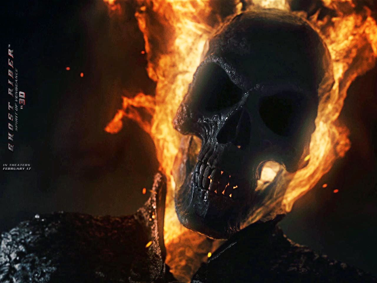 Movie Ghost Rider - Ghost Rider Spirit Of Vengeance Wallpaper 3d , HD Wallpaper & Backgrounds