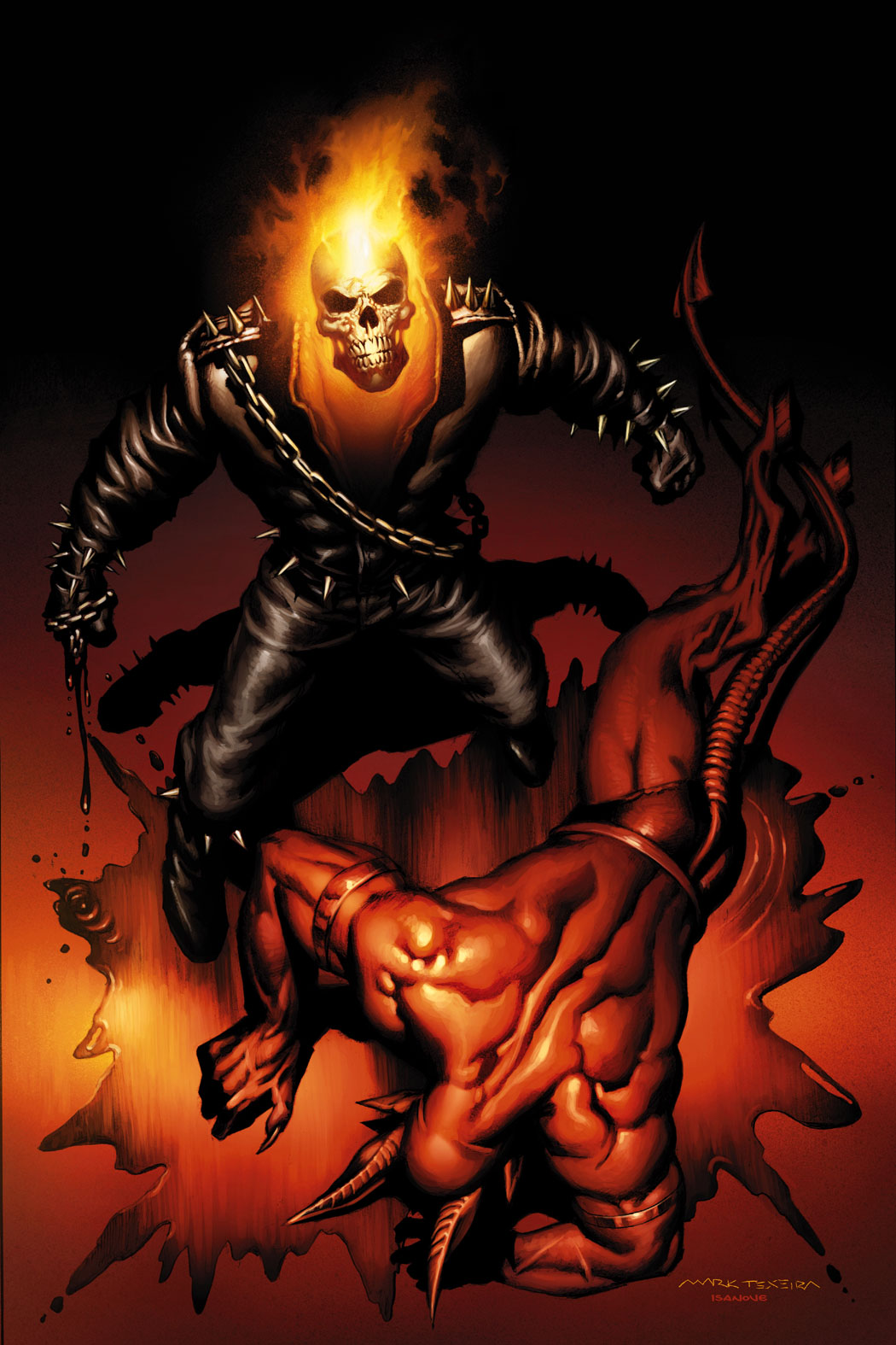 Ghost Rider Vs Diablo , HD Wallpaper & Backgrounds