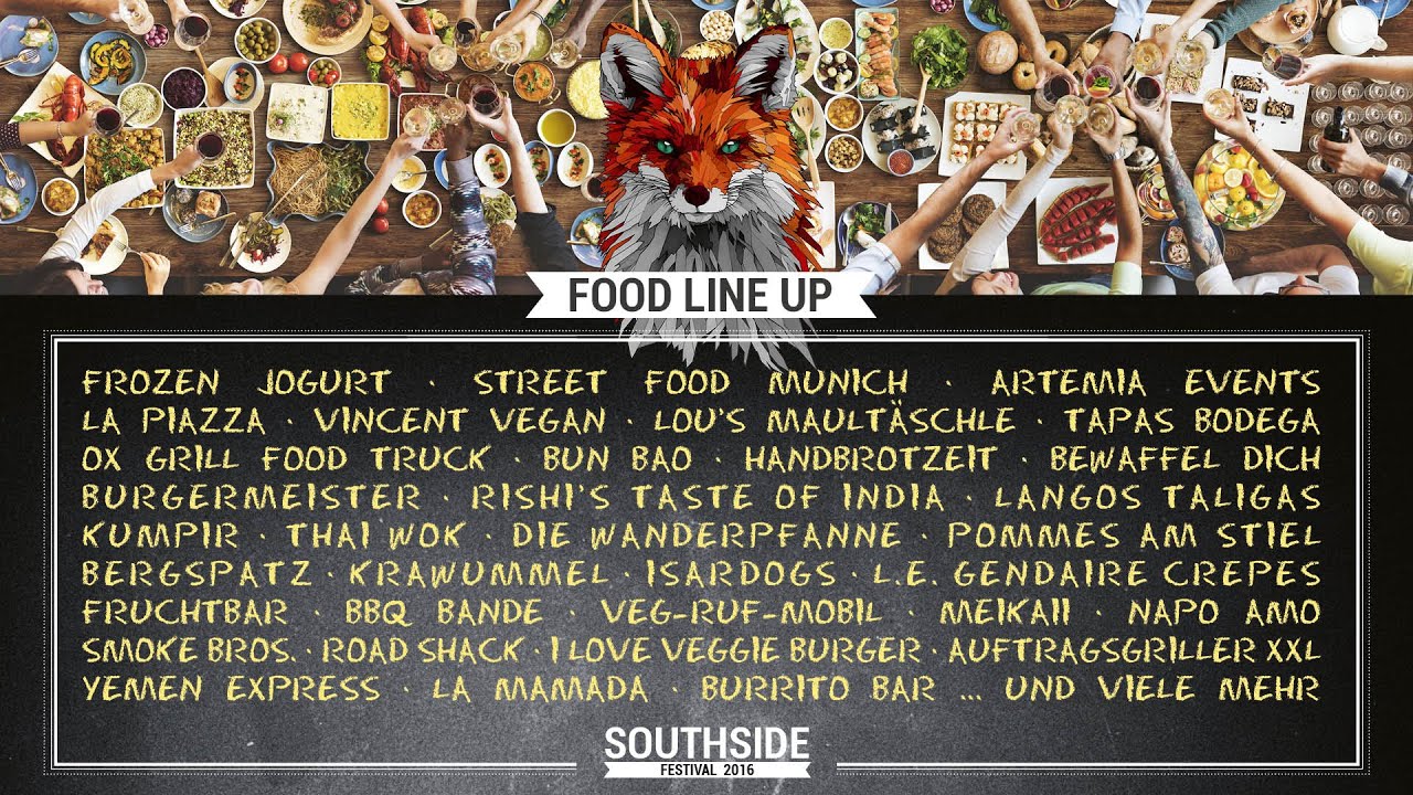 Southside Festival 2016 Food Line Up Youtube - Friends Happiness Enjoying Dining Eating Concept , HD Wallpaper & Backgrounds