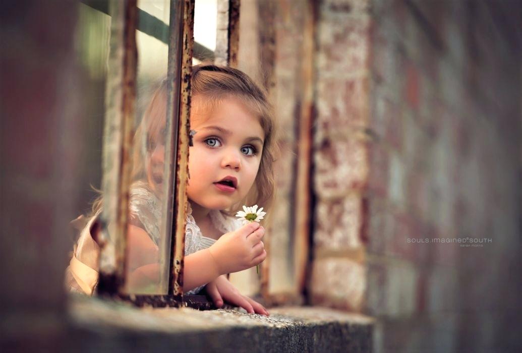 Little Girl Wallpaper Teenage Wallpapers Iphone - Blue Eyes Cute Baby , HD Wallpaper & Backgrounds