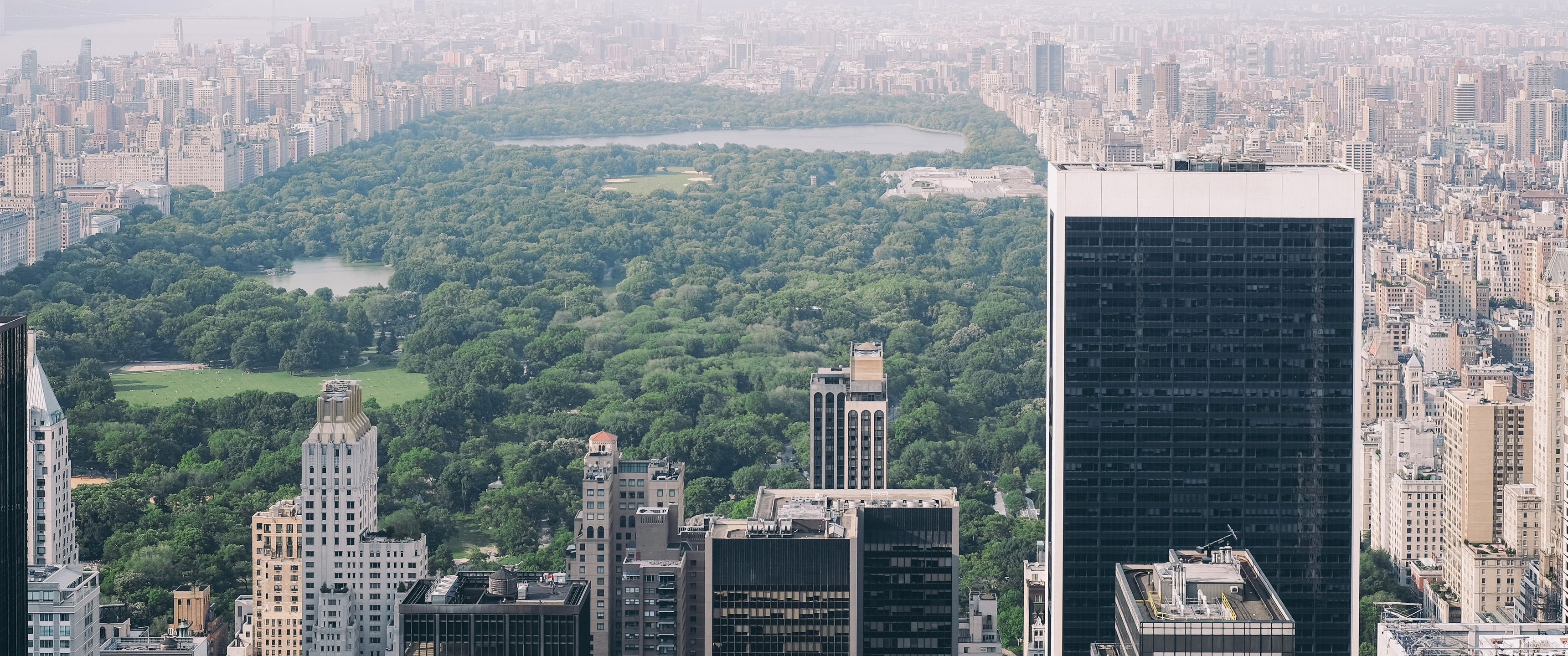 3440 X - Central Park View From Rockefeller , HD Wallpaper & Backgrounds
