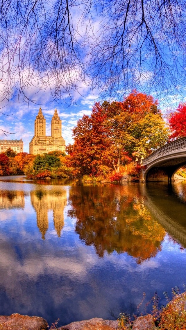Fall Backgrounds Central Park , HD Wallpaper & Backgrounds