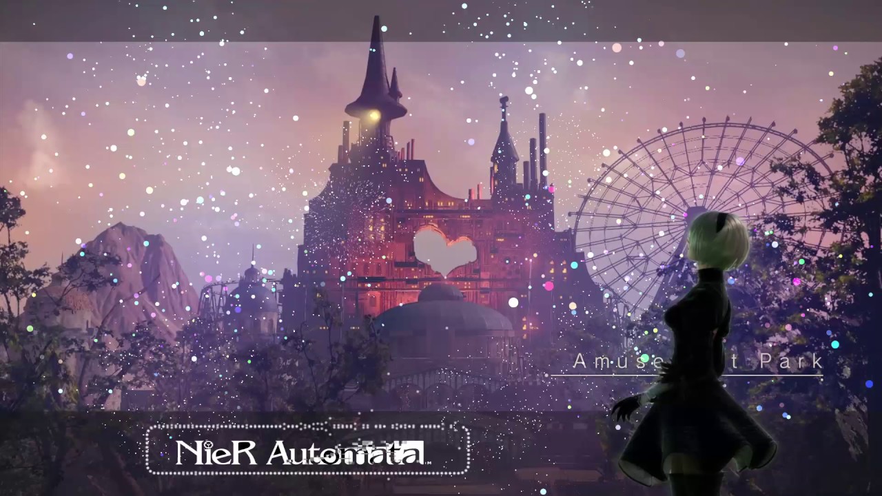 Amusement Wallpaper Engine - 2b Art Amusement Park , HD Wallpaper & Backgrounds