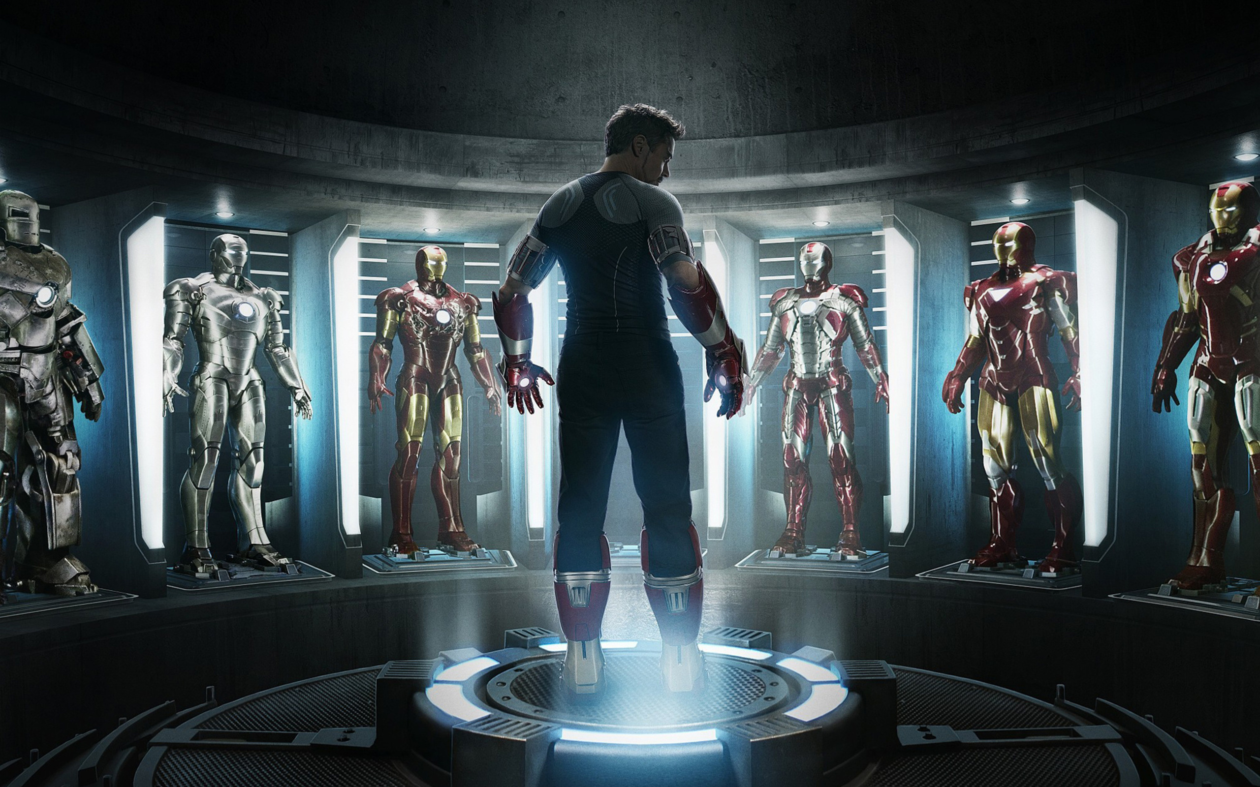 Back To 76 Tony Stark Wallpapers Hd - Iron Man And His Suits , HD Wallpaper & Backgrounds