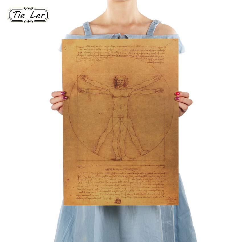 Tie Ler Leonardo Da Vinci Manuscript Vitruvian Man - Vitruvian Man, C.1492 , HD Wallpaper & Backgrounds