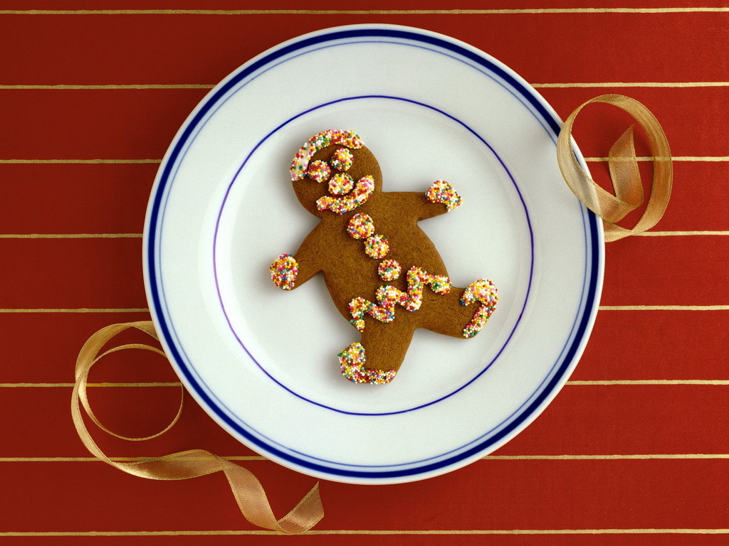 Christmas Images Gingerbread Man Hd Wallpaper And Background - Gingerbread Man , HD Wallpaper & Backgrounds