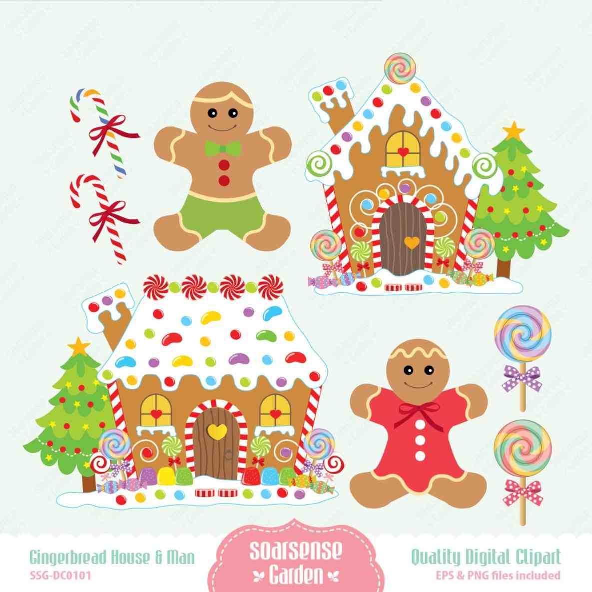 Pinterest Clipart Gingerbread Man - Christmas Gingerbread House Vector , HD Wallpaper & Backgrounds
