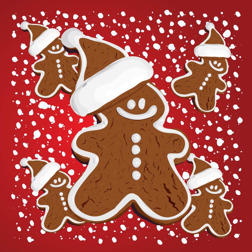 Christmas Gingerbread Wallpaper Wallpapersafari - Christmas Gingerbread , HD Wallpaper & Backgrounds