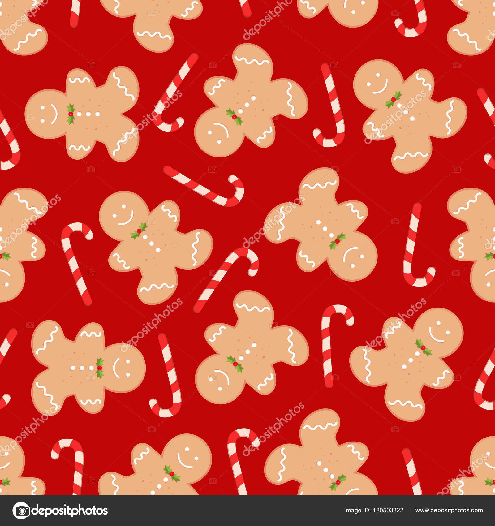 Seamless Pattern With Traditional Christmas Homemade - Motif , HD Wallpaper & Backgrounds