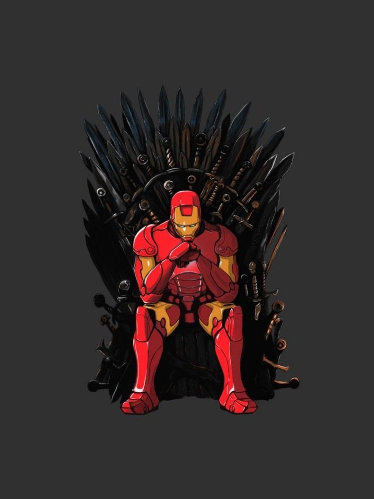 Iron Man Game Of Thrones Mashup Sea Wallpaper, Cartoon - House Stark Iron Man , HD Wallpaper & Backgrounds