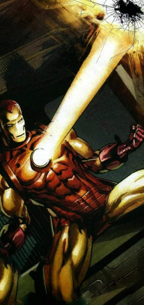 Iron Man Blast Cracks Glass By Happytambi - S10 Plus Wallpaper Ironman , HD Wallpaper & Backgrounds