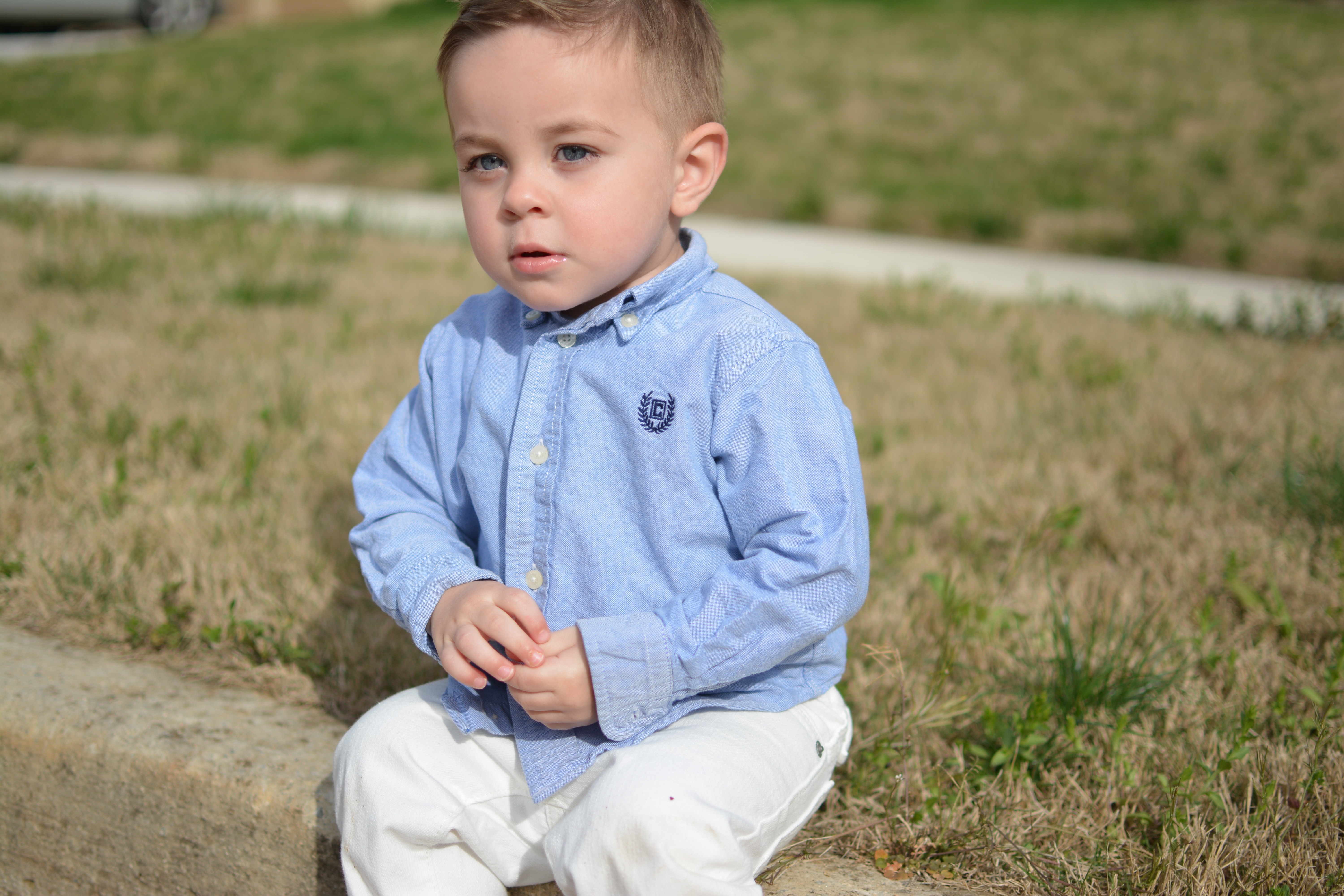 Boy's Blue Fred Perry Dress Shirt - Taglio Capelli Bambino 2 Anni , HD Wallpaper & Backgrounds