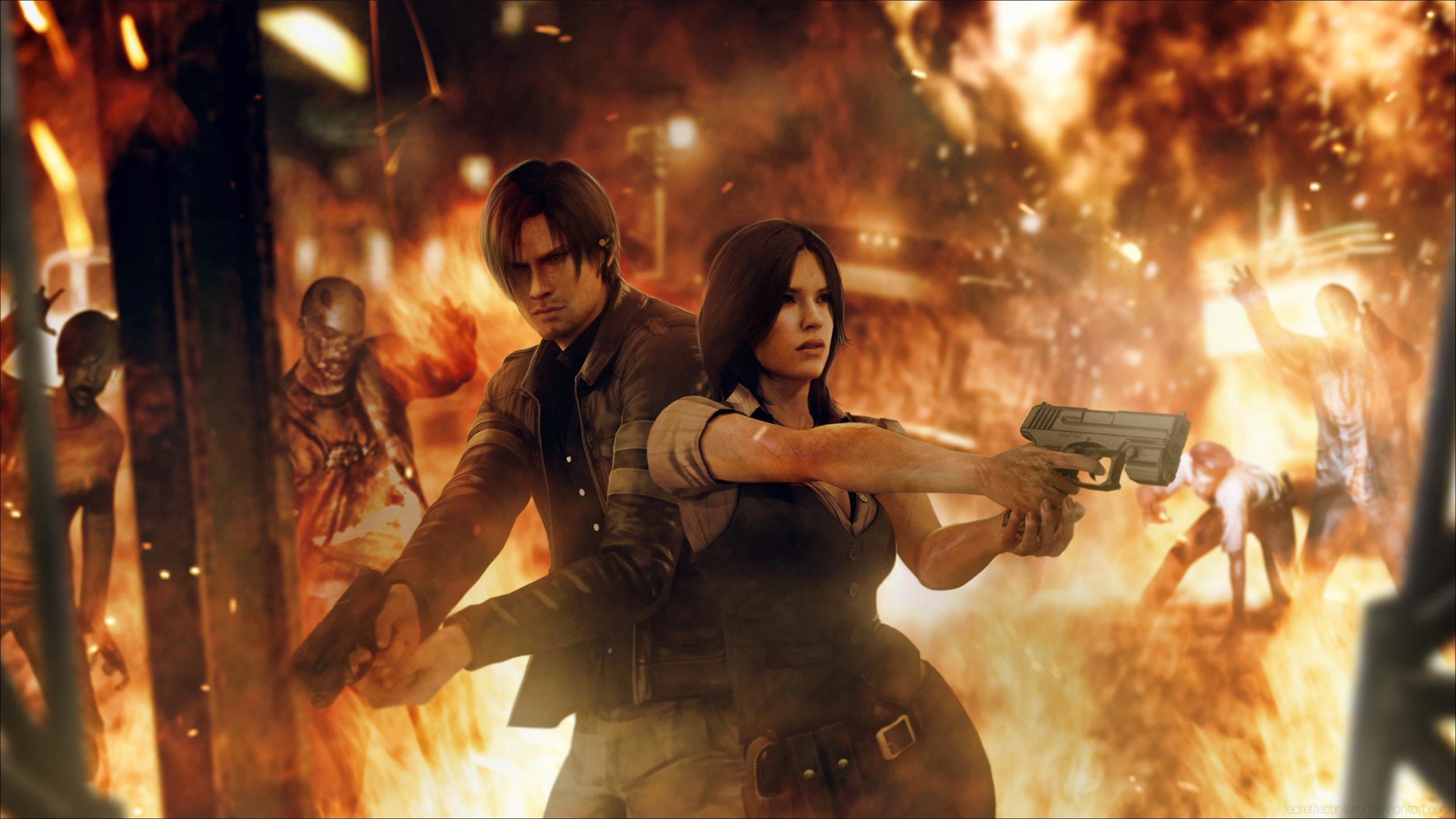High Resolution Resident Evil 6 Hd Wallpaper Id - Resident Evil Helena And Leon , HD Wallpaper & Backgrounds