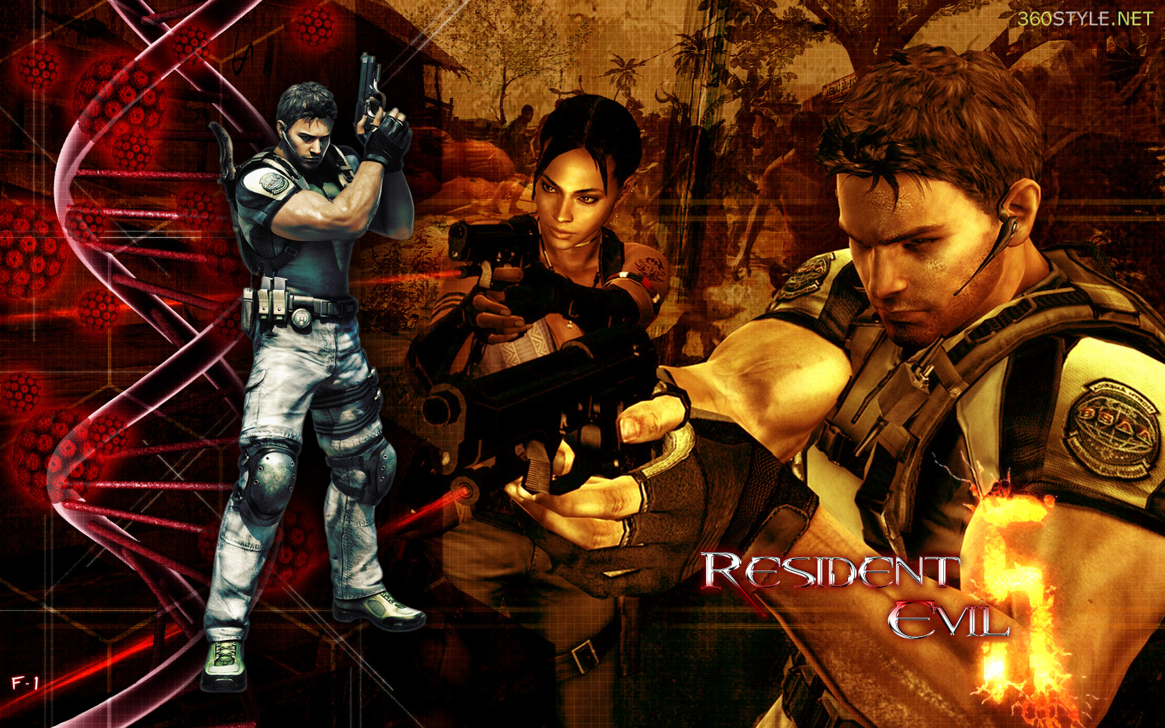 Resident Evil 5 Wallpaper Hd - Resident Evil Game Character List , HD Wallpaper & Backgrounds