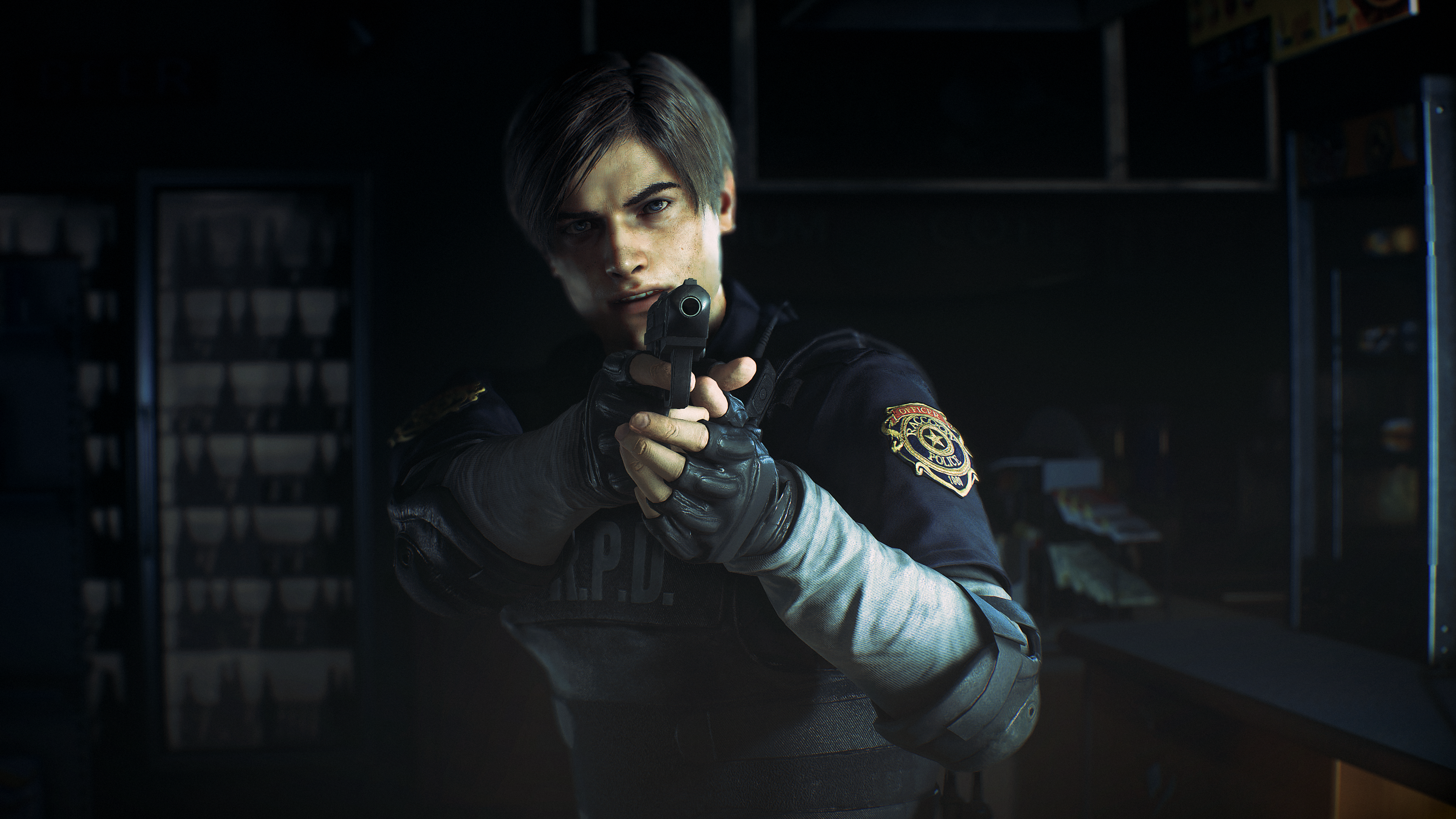 Lion Resident Evil 2 Remake , HD Wallpaper & Backgrounds