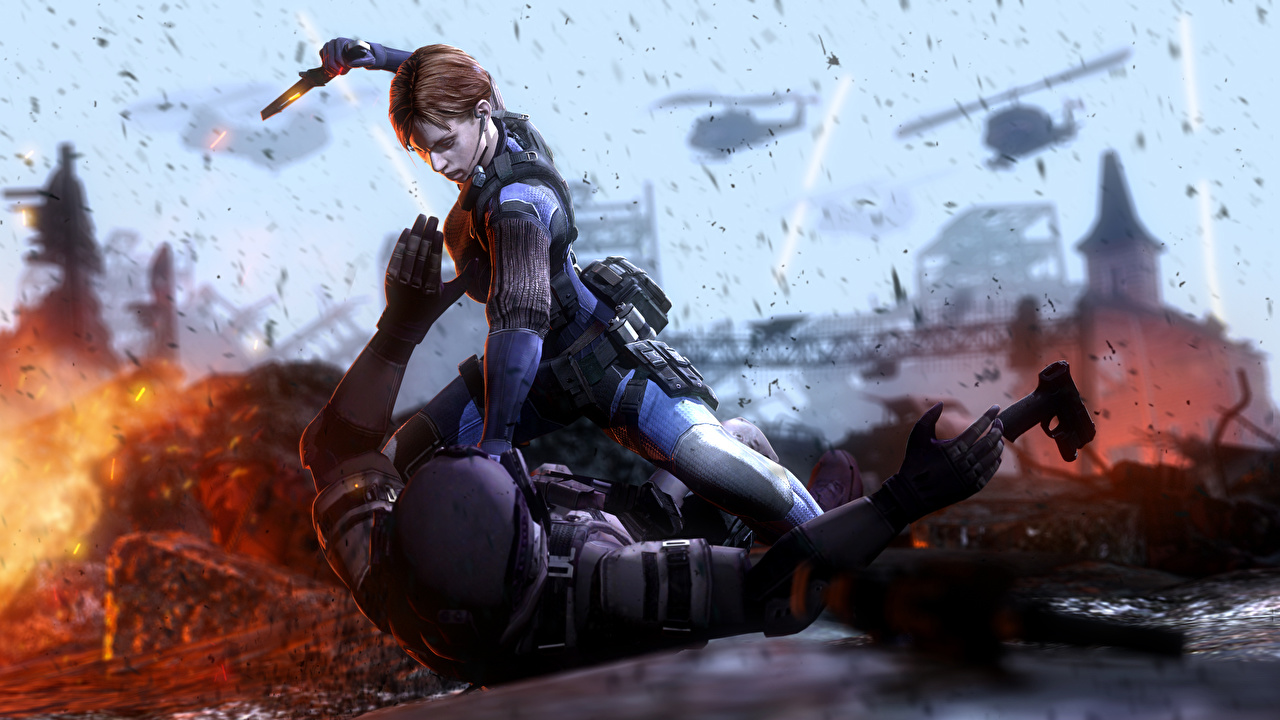 Picture Resident Evil Resident Evil 6 Battles Jill - Resident Evil Wallpapers 4k , HD Wallpaper & Backgrounds