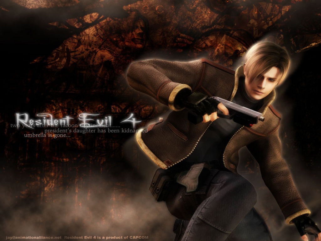 Resident Evil 4 Wallpaper - Resident Evil 4 Leon Wallpaper Hd , HD Wallpaper & Backgrounds