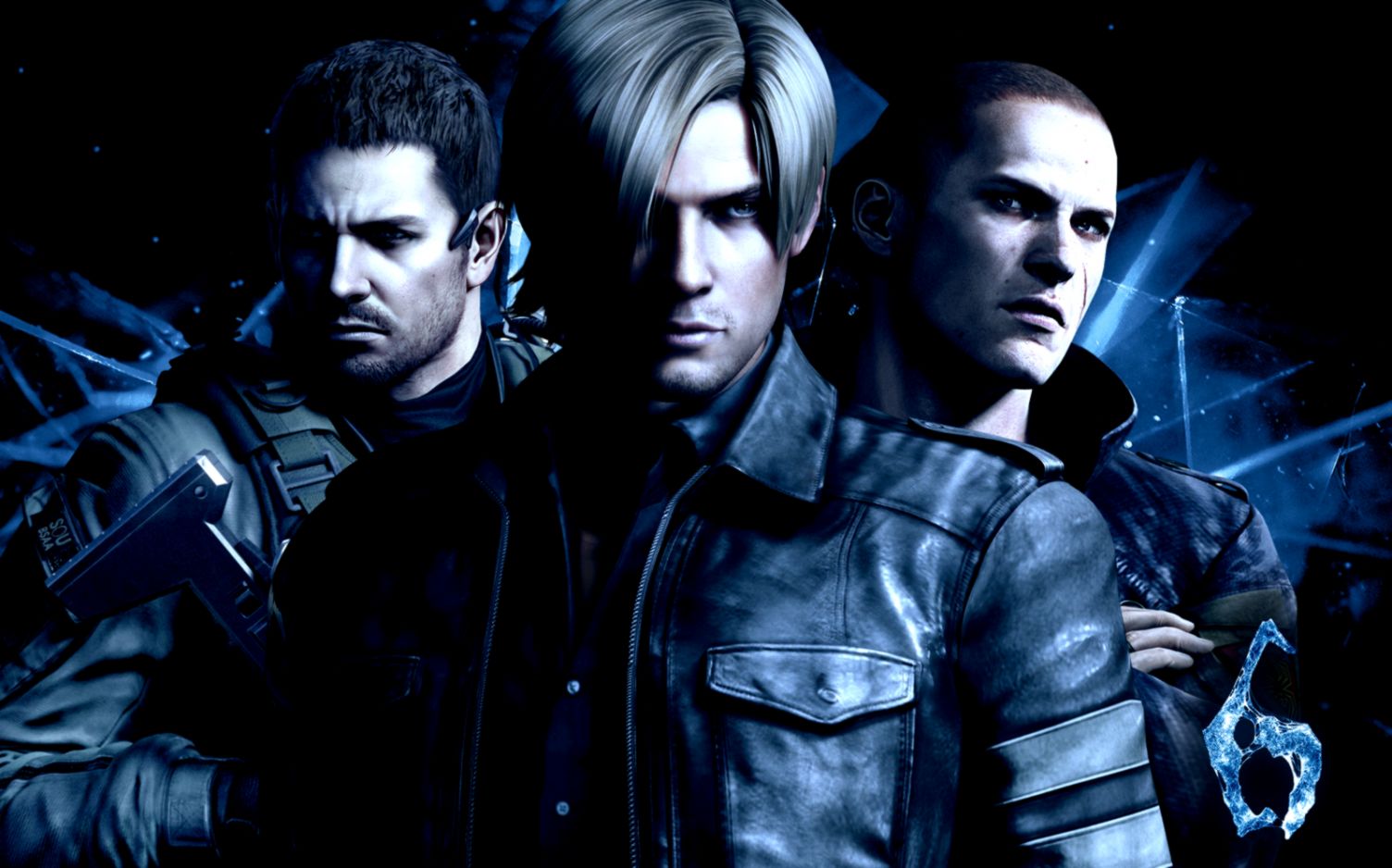 View Original Size - Leon Chris Jake Resident Evil 6 , HD Wallpaper & Backgrounds