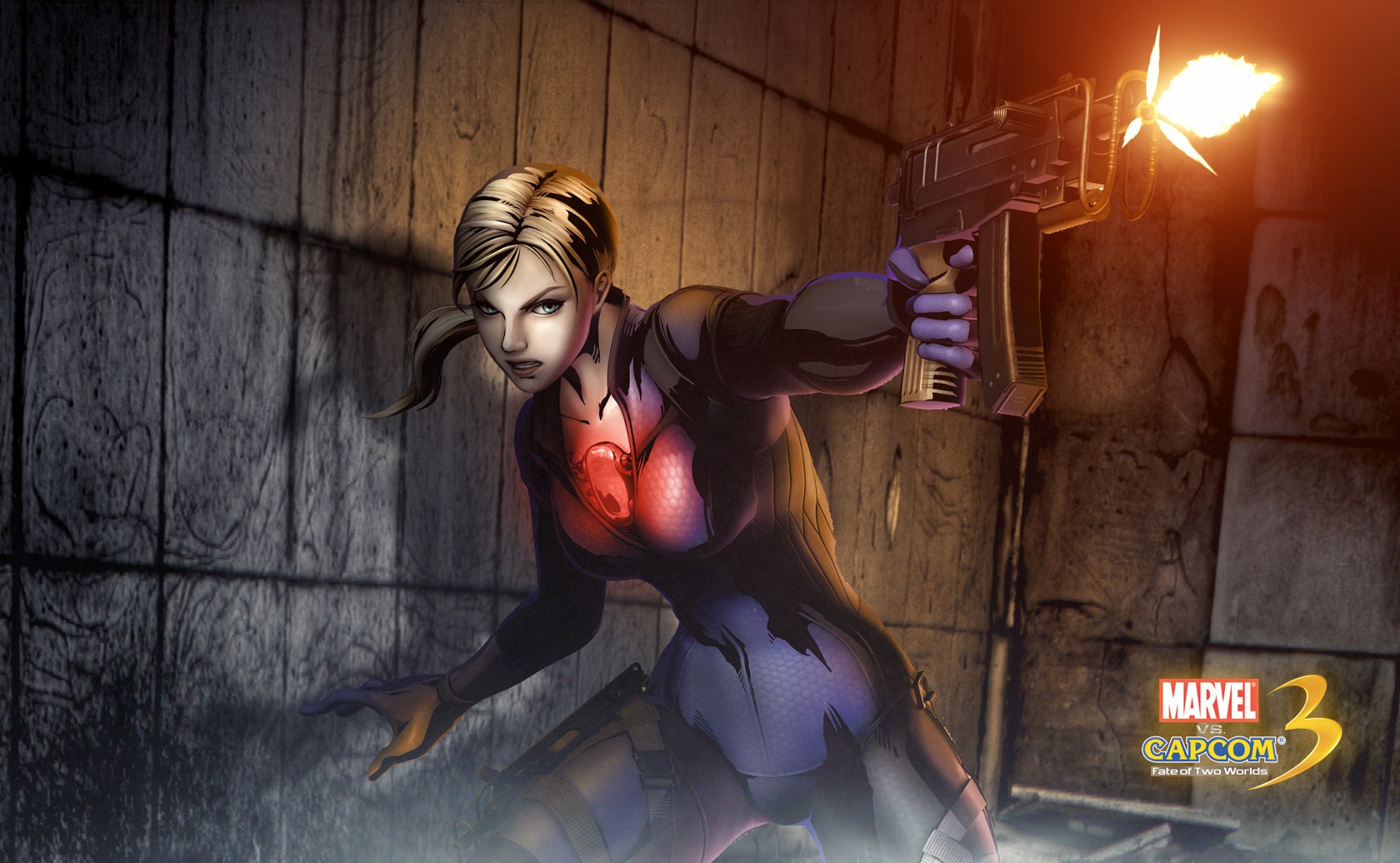 Fate Of Two Worlds Jill Valentine 1080p Hd Wallpaper - Marvel Vs Capcom 3 Jill , HD Wallpaper & Backgrounds