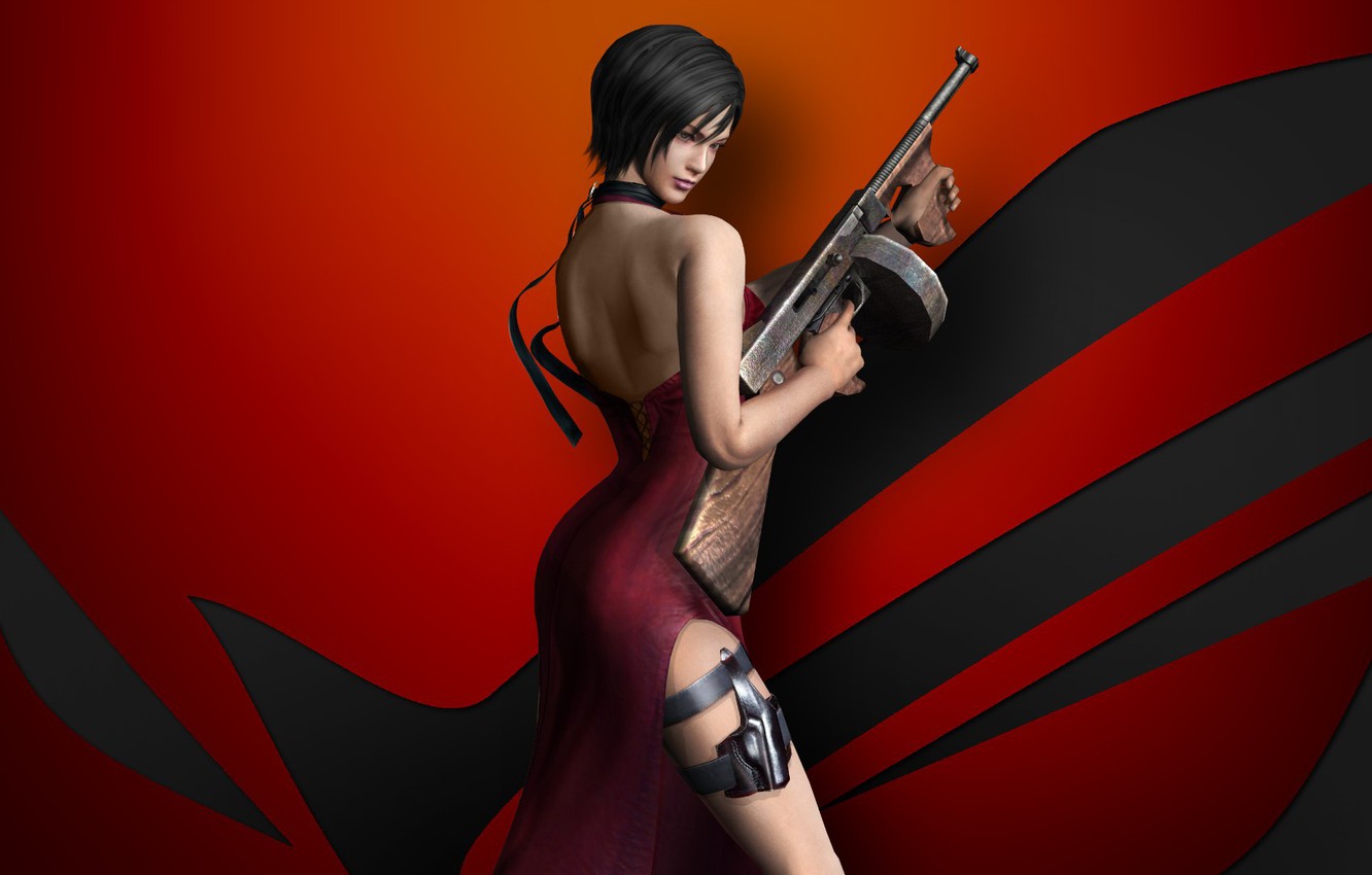 Photo Wallpaper Gun, Game, Dress, Weapon, Spy, Asus, - Ada Wong Re 4 , HD Wallpaper & Backgrounds