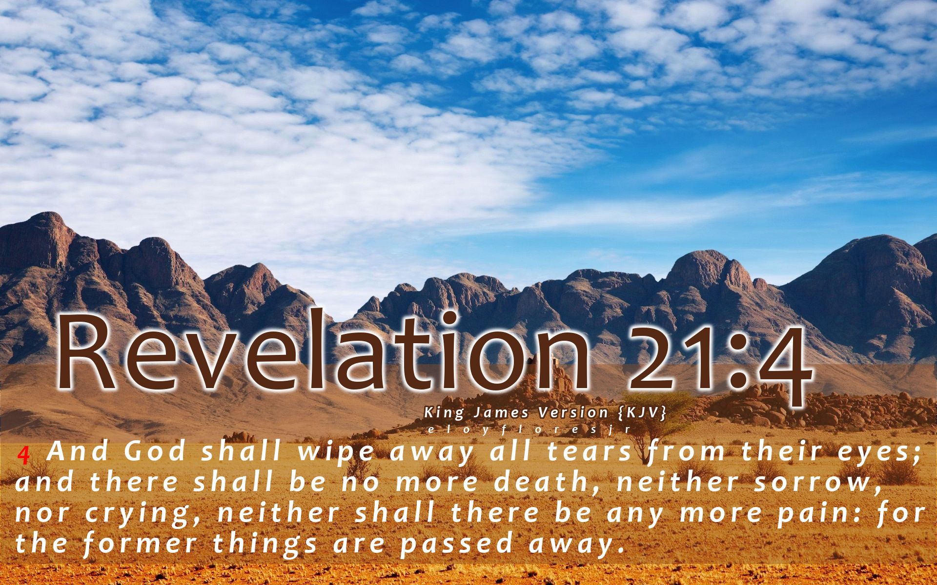 4, Other, Bible Verse, Revelation 21 4, Bible Verse - High Resolution Desert Mountain , HD Wallpaper & Backgrounds